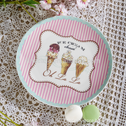 New products for 2015 8 Inches cheap bulk dinner plates